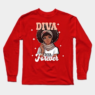 Diva forever design Long Sleeve T-Shirt